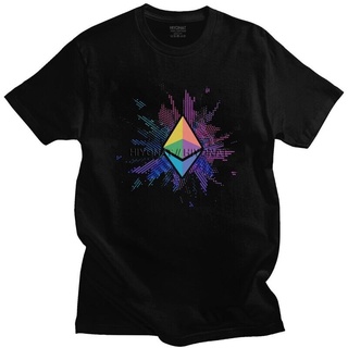 เสื้อยืดโอเวอร์ไซส์เสื้อยืด พิมพ์ลาย Ethereum 20 Foundation Crypto Cryptocurrency D เข้ากับทุกการแต่งกาย สําหรับผู้ชายS-