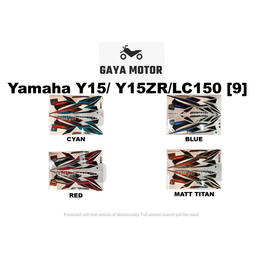 Yamaha Y15/Y15ZR/LC150 [9] สติ๊กเกอร์ตัว