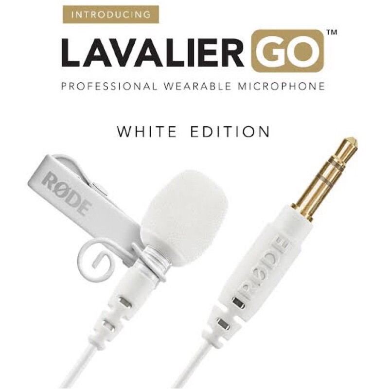 Rode Lavalier GO Microphone for Wireless GO ไมค์ สีขาว ของแท้ รับประกัน 2 ปี