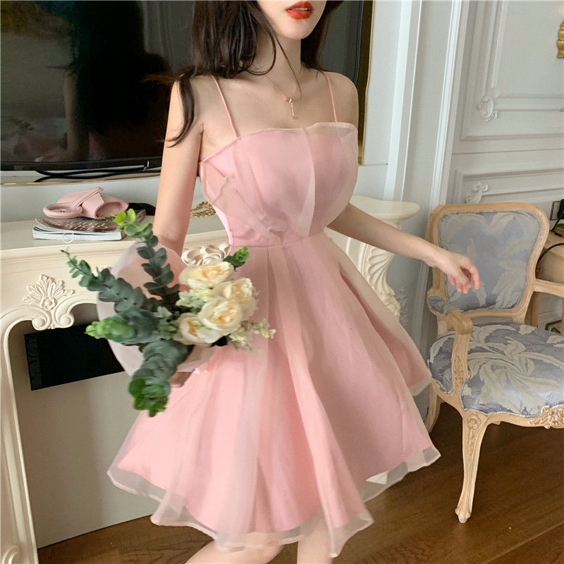 Pink dress cute hotsell