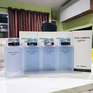 น้ำหอมแท้ D&amp;G Dolce &amp; Gabbana Light Blue Eau Intense Femme EDP 100ml กล่องเทสเตอร์ หรือ กล่องซีล