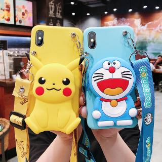 กระเป๋าซิปกระเป๋าโทรศัพท์ doraemon soft เคส samsung A10 M10 M20 A20 A30 A40 A50 A60 A70 note 9 Phone Case