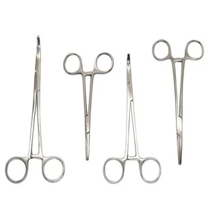 สแตนเลสคีมหลอดเลือดคีมผ่าตัดคีม Hemostatic ล็อคคีม