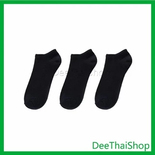 DeeThai ถุงเท้าข้อสั้น ใส่ได้ทุกฤดูกาล ผ้าซับเหงื่อ ฝ้าย ใส่สบาย Men's socks
