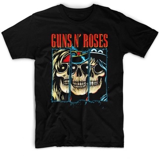 [S-5XL]เสื้อยืด พิมพ์ลายวง N ROSES THERE SKULS