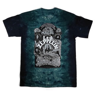 เสื้อยืดคอกลมcrew neckเสื้อยืดวง LED-ZEPPELIN ELECTRIC MAGIC tie dye ปี 2012 ลิขสิทธิ์แท้S-4XL