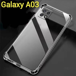 A03(พร้อมส่งในไทย)เคสTPUใสกันกระแทกคลุมกล้องSamsung Galaxy A03