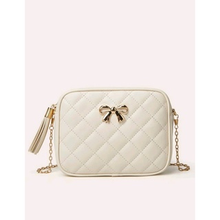 กระเป๋าสะพายแฟชั่น สายสะพายโซ่ กระเป๋ามินิ Quilted Chain Crossbody Bag (ส่งจากไทย)