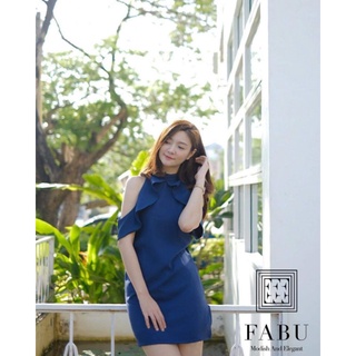 เดรสคอปีนเปิดไหล่ ร้าน FABU