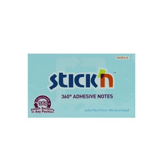 กระดาษโน้ต STICKN 3"x5" 360* 21557 ฟ้า (PC)