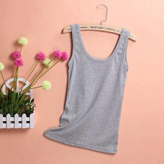 Women Casual Sports Slim U Shape Collar Vest Camisoles Tees Tank Tops