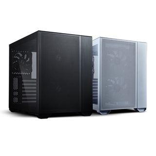 Lian Li O11 AIR MINI Tower Case with TG Black / White Edition