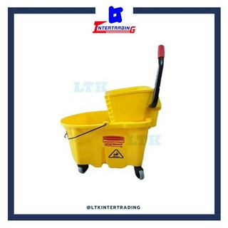 ถังบีบม็อบ Rubbermaid สีเหลือง ขนาด35ลิตร (Single mop wringer 35L) (ลัง)