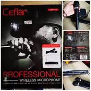 Ceflar ไมโครโฟนไร้สาย ไมค์ลอยคู่ WIRELESS MICROPHONE CM-118