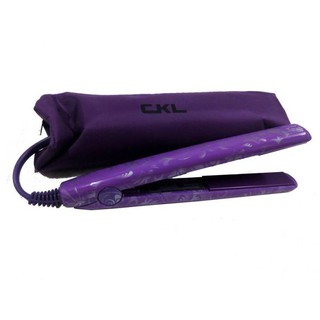CKL เครื่องหนีบผม เครื่องรีดผม ตัวหนีบผม แบบพกพา มาพร้อมกระเป๋ากันความร้อน รุ่น 917 (Purple)