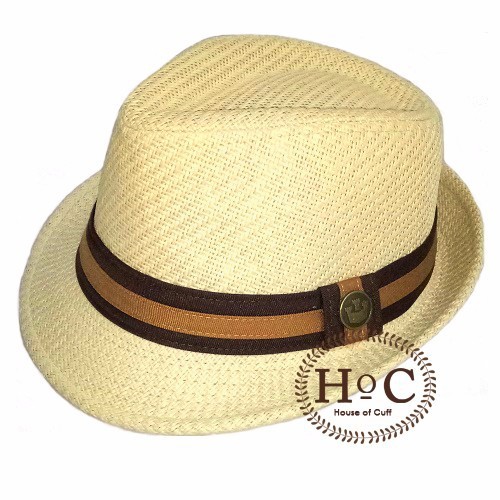 หมวก Houseofcuff Fedora FEDORA LISTED BROWN LIGHT