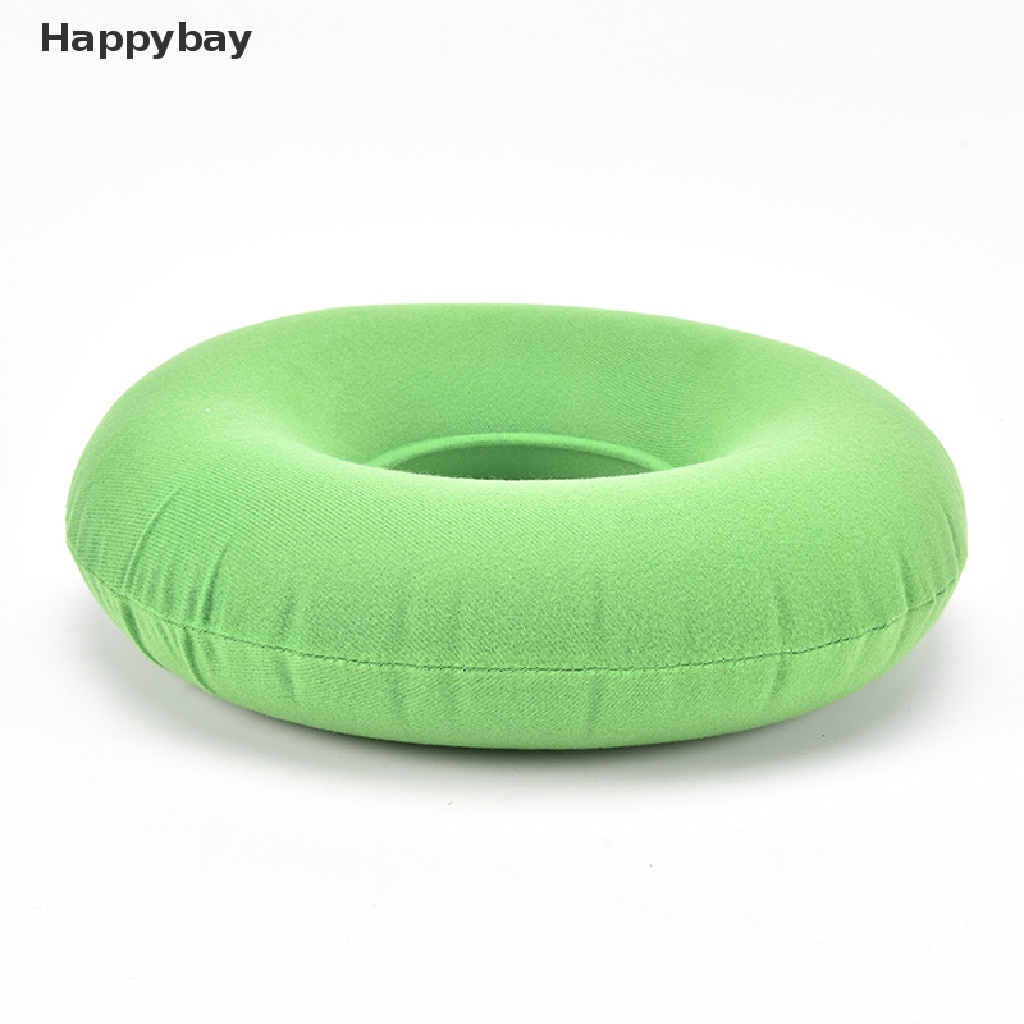 <Happybay> ห่วงยางเป่าลม เบาะรองนั่ง ทรงกลม หมอนริดสีดวงทวารทางการแพทย์ โดนัท + ปั๊ม