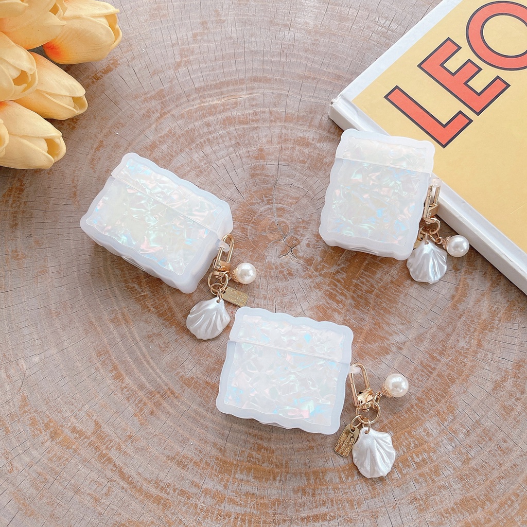 เคสหูฟัง ลายกลิตเตอร์ฝัน สําหรับ airpods pro gen 2 1 2 3 pro case cover พร้อมพวงกุญแจ