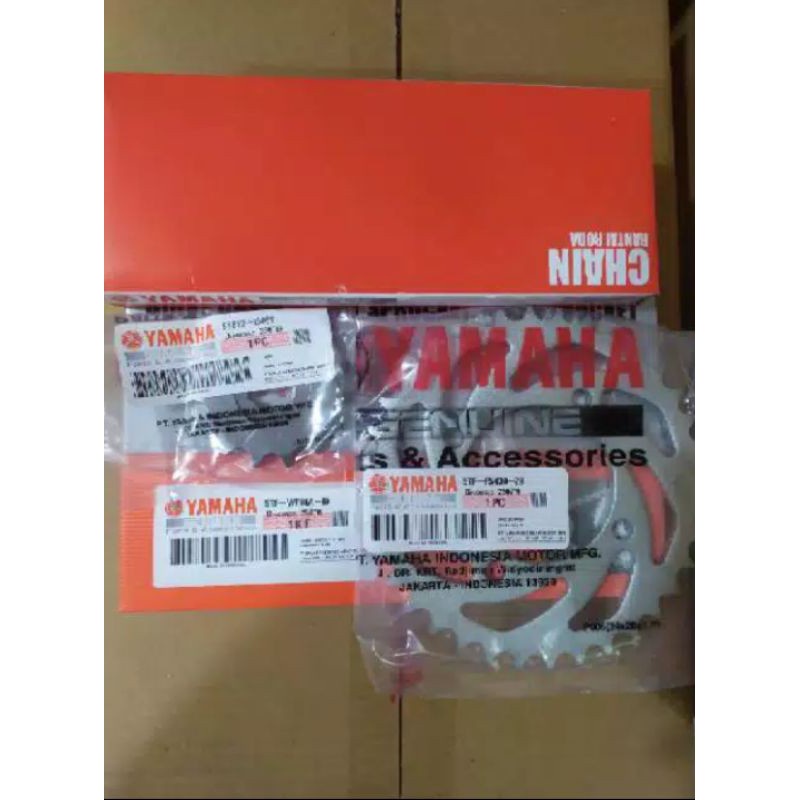 ชุดเกียร์ Girset Chain Package Jupiter Z Burhan Vega R New 5TP