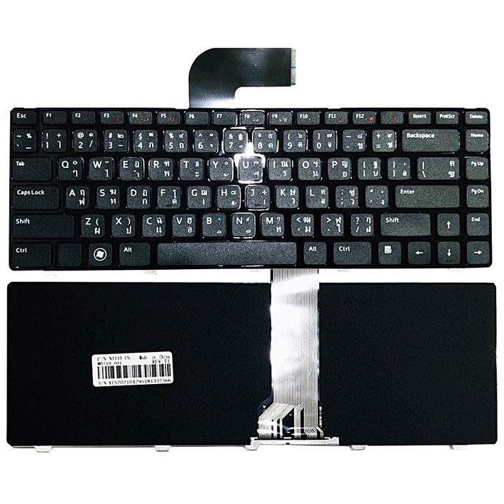 KEYBOARD DELL N4110 สำหรับ Dell Vostro V3460 1450 3420 3450 Inspiron ...