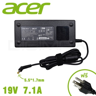 สายชาร์จโน๊ตบุ๊ค Acer สเปคแท้ 19V/7.1A (5.5*1.7) 135W NITRO 5 AN515-42 AN515-43 AN515-51 V5-591 อีกหลายรุ่น