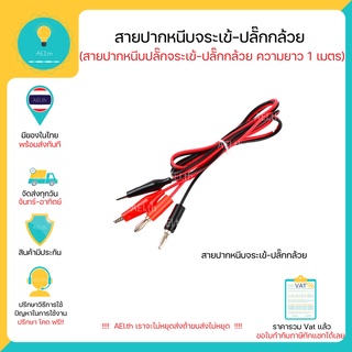 สายปากหนีบ ปลั๊กจระเข้ - สายปลั๊กกล้วยเ ข้ามิเตอร์ ความยาว 1…