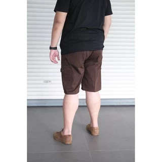 กางเกงคาร์โก้ ขาสั้น สำหรับผู้ชายอ้วน ผ้ายืด3ส่วนใส่สบาย #994 ไซส์ใหญ่ 42-56"