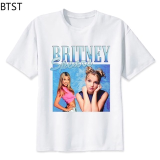 【Hot】เสื้อยืด พิมพ์ลาย Britney Spears สีขาว สไตล์ฮิปฮอป ฮาราจูกุ สําหรับผู้ชาย