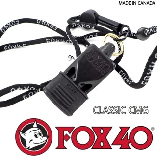 นกหวีด FOX40 ของแท้รุ่น ClassicCMG ยอดนิยมของผู้ปติบัติหน้าที่ภาคสนามทั่วโลก ใช้งานได้ในทุกสภาพอากาศ Made in CANADA