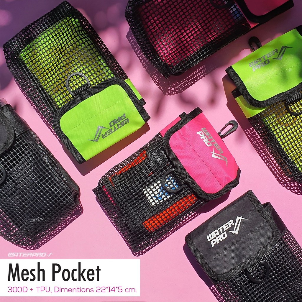 กระเป๋าใส่อุปกรณ์ดำน้ำ – Mesh Pocket แบรนด์ WATER PRO – กระเป๋าตาข่าย