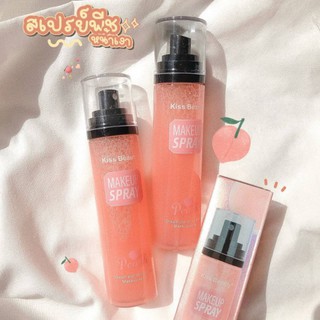 สเปย์น้ำแร่ หน้าเงา Makeuy Spray peach