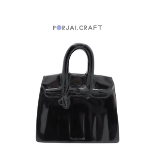 Obsidian handbag carving ออบซิเดียนแกะสลักรูปกระเป๋า