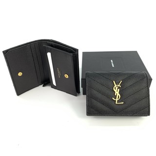 ถูกที่สุด ของแท้ 100% Ysl Bi fold wallet