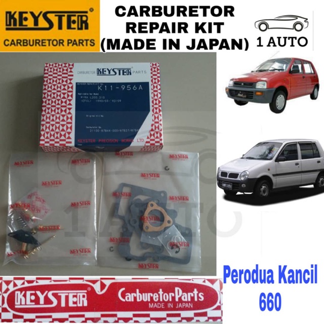 KEYSTER CARBURETOR REPAIR KIT PERODUA KANCIL 660 /850 EF-CL