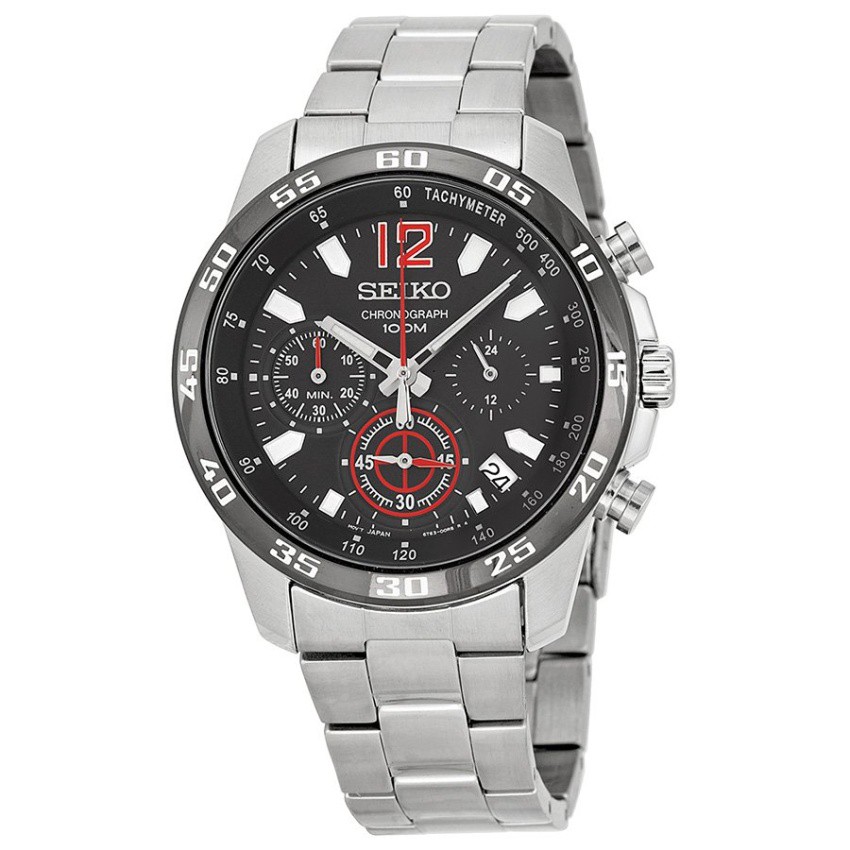 Seiko นาฬิกาข้อมือชาย Sport Quartz Chronograph รุ่น SSB129P1