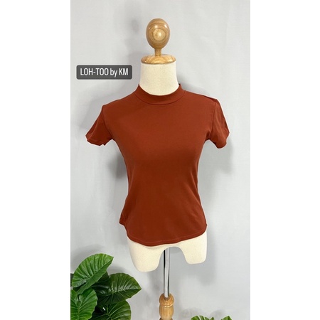 LOH-TOO เสื้อยืดแขนสั้น คอเต่า พร้อมส่ง