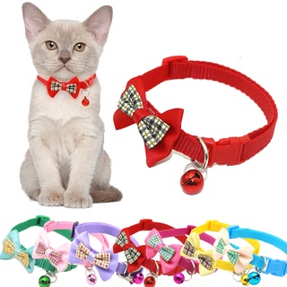 happylife สร้อยคอโบว์สัตว์เลี้ยงสามารถยืดได้และมีให้เลือกเจ็ดสี