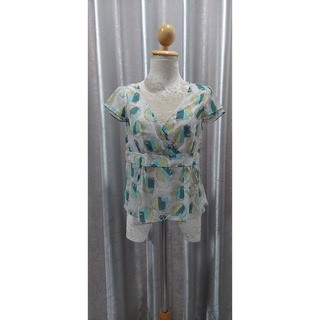 FF000359 เสื้อแฟชั่น ชีฟอง มือสอง อก 34 นิ้ว