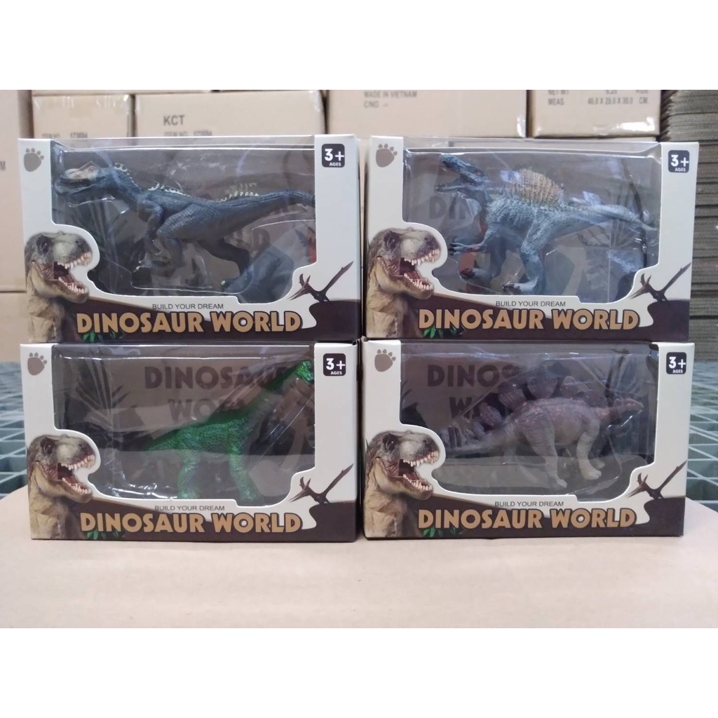 3002-2B ของเล่นเด็กโมเดลไดโนเสาร์เล่นมือ กล่องละ