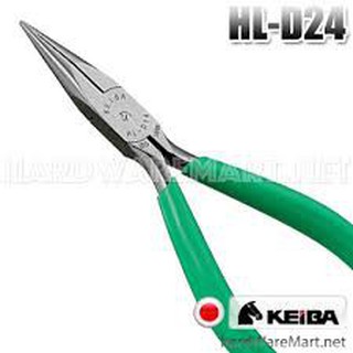 คีมปากแหลม 5" KEIBA HL-D04 hobby longnose pliers มินิ มีตัดลวด คิบบา