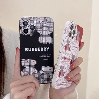 เคสโทรศัพท์มือถือ ซิลิโคนนุ่ม บาง ลายหมี Burberry สําหรับ OPPO F11 pro F9 F7 F5 A5S A3S f1S a83 a59 a71 a37 a39 a57A91 a71