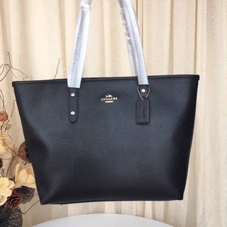 Coach CITY ZIP TOTE IN CROSSGRAIN LEATHER