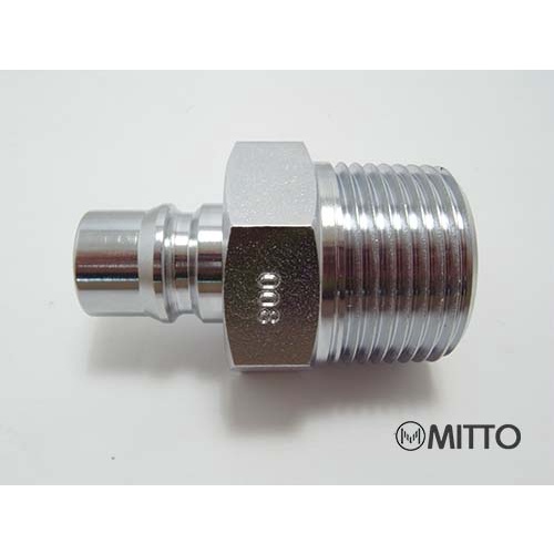 600 PM ข้อต่อสวมเร็ว คอปเปอร์ลม ตัวผู้ ขนาด จัมโบ้ รุ่น 600PM เกลียวนอก 3/4" 6หุน Plug High coupler 