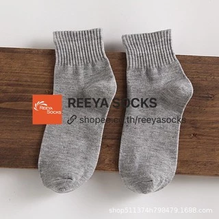 ถุงเท้าข้อกลาง นักเรียน สไตล์ไทย ถุงเท้าข้อยาว ข้อกลาง ส่งจากไทย reeyasocks