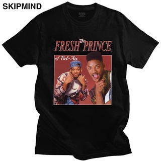  100%COTTONเสื้อยืดแขนสั้นผู้ชายสไตล์ฤดูร้อนผู้ชายอินเทรนด์ 90 S Style Will Smith Tv sizes-5xl