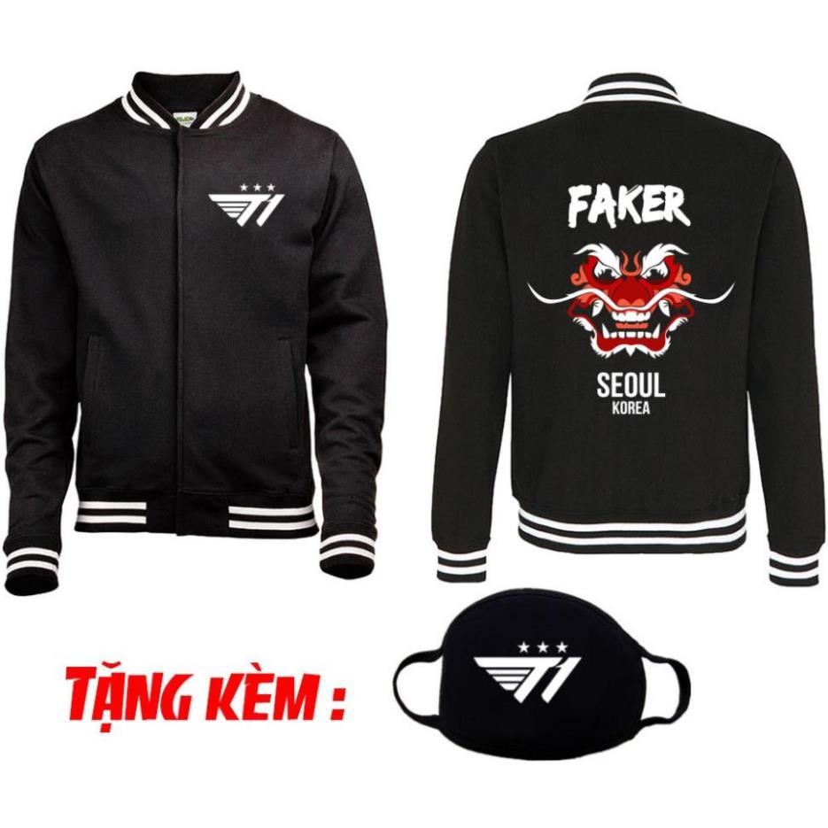 [HOT] T1 Faker Demon King Champions Jacket เท่มาก/คุณภาพน่ารับได้