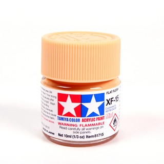 สีสูตรน้ำ TAMIYA XF-15 Flat Fresh (10 Ml) สีเนื้อคน