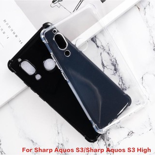 เคสโทรศัพท์ซิลิโคน TPU แบบนิ่ม ป้องกันรอย สําหรับ Sharp Aquos S3 S3