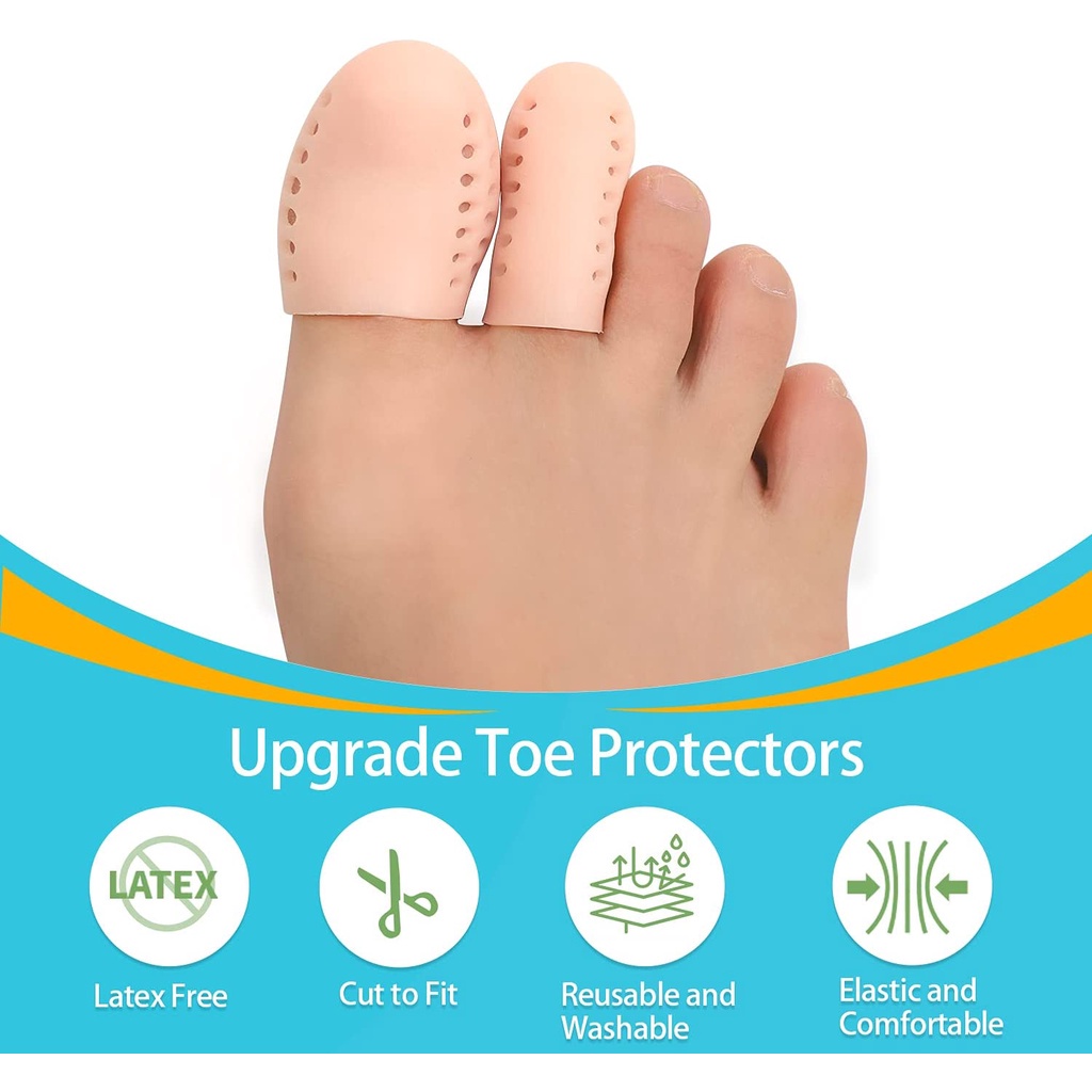 ปลอกซิลิโคนสวมนิ้วเท้า ป้องกัน บรรเทาอาการปวด สําหรับข้าวโพด ตุ่ม เล็บคุด - รูปที่ 3