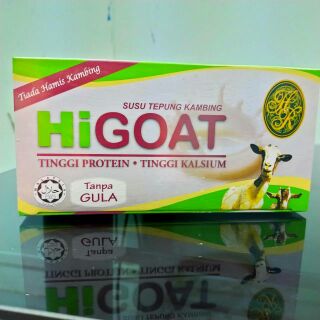 นมแพะ (ของแท้)HIGOAT Instant Goats Milk Powder (รสธรรมชาติ) 1 กล่อง บรรจุ 15 ซอง